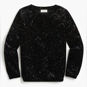 J.Crew Crewcuts | Girls Glitter Puff-Sleeve Top| Size XL (12-14) | NWOT